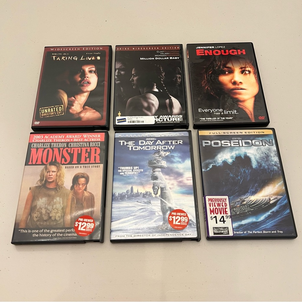6 Movies Drama Suspense DVD Bundle